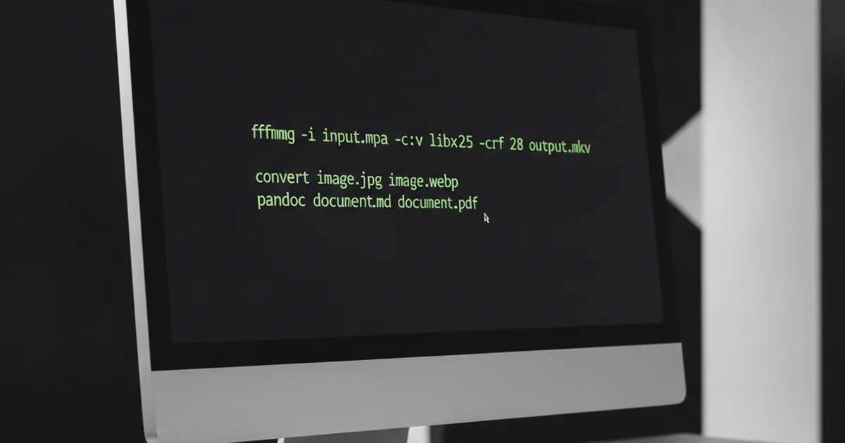 Пример команды cwebp в терминале