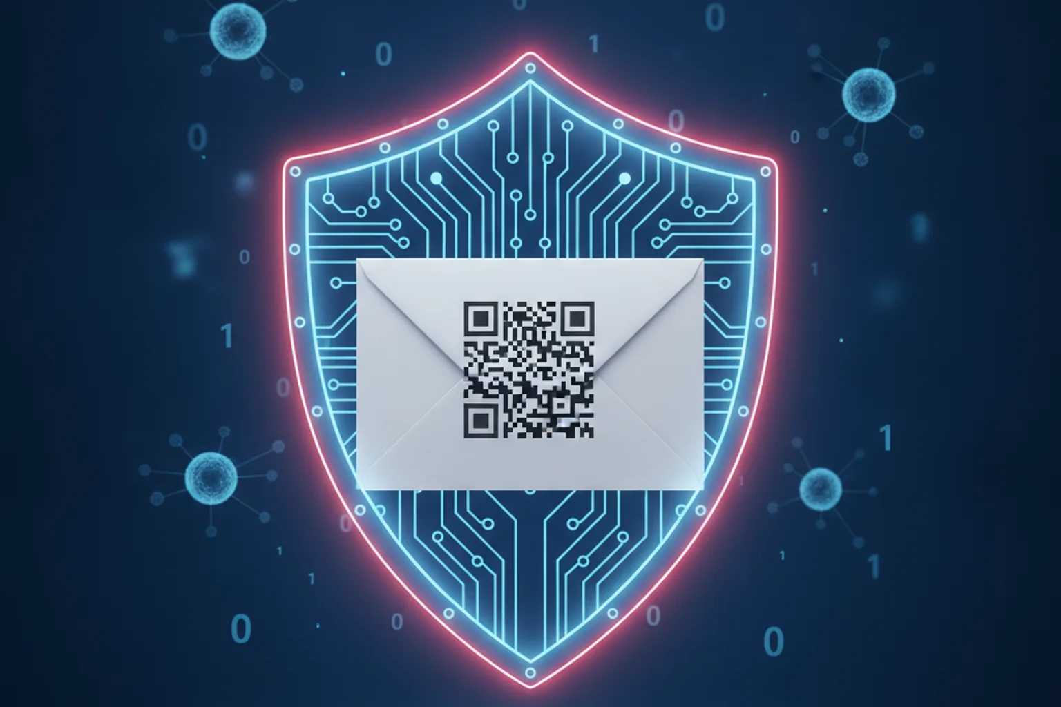 Цифровой щит защищает электронное письмо с QR-кодом от кибератак