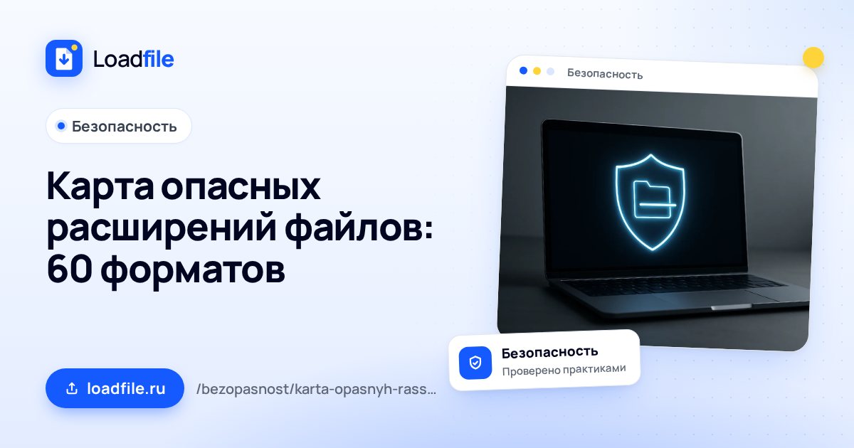 Карта опасных расширений файлов